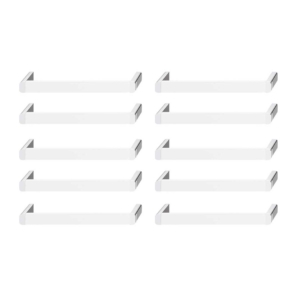 Tirador Aluminio Blanco Zk Cromado Pulido 202x30mm Pack X10