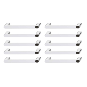 Tirador Zk. Cromado Pulido Inserto Negro 218x32mm Pack X10