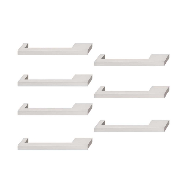 Tirador Zamak Niquelado Cepillado 172x32mm Hafele Pack X7 Niquelado 110.34.655