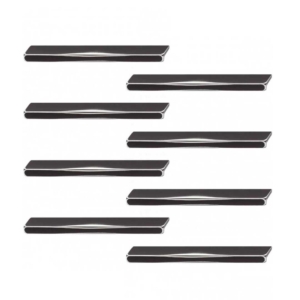 Tirador Hafele Antracita 240x26mm Pack X8 Negro