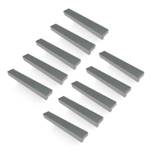 Manija Aluminio Anod 160mm Eurohard Pack X 10 Aluminio Eh001-0128a